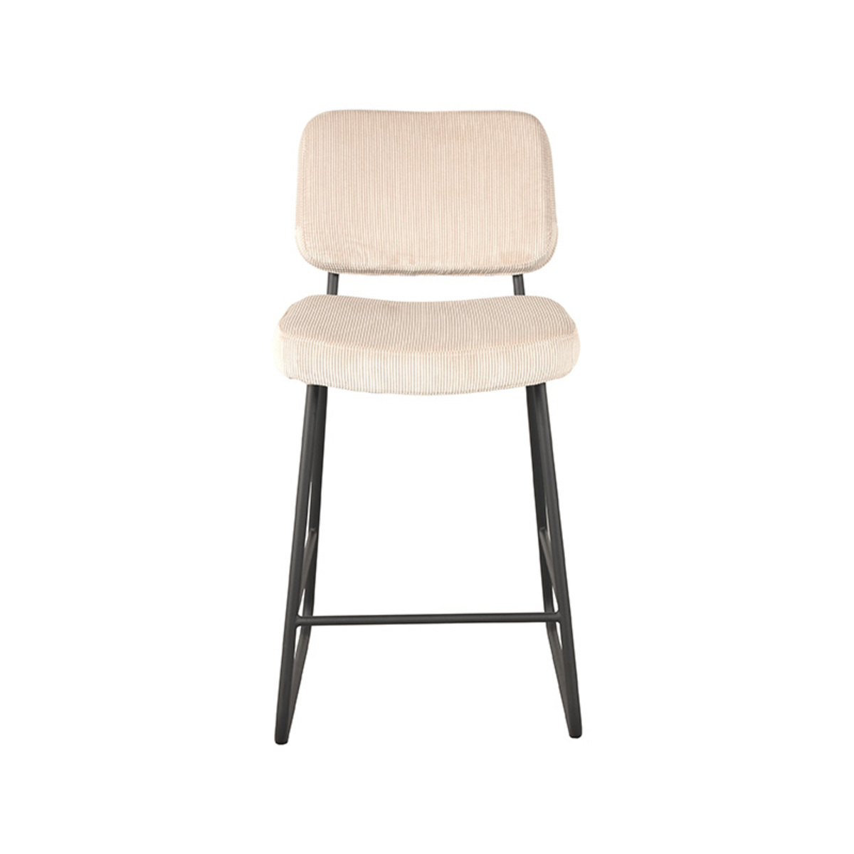 LABEL51 Barkruk Noah - Naturel - Ribcord - Zithoogte 65