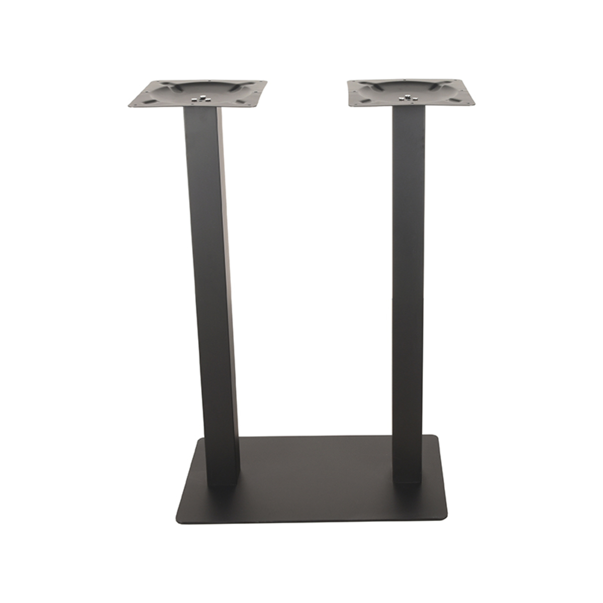 LABEL51 Bartafel Tafelpoot Dubbel - Zwart - Metaal - 108 cm
