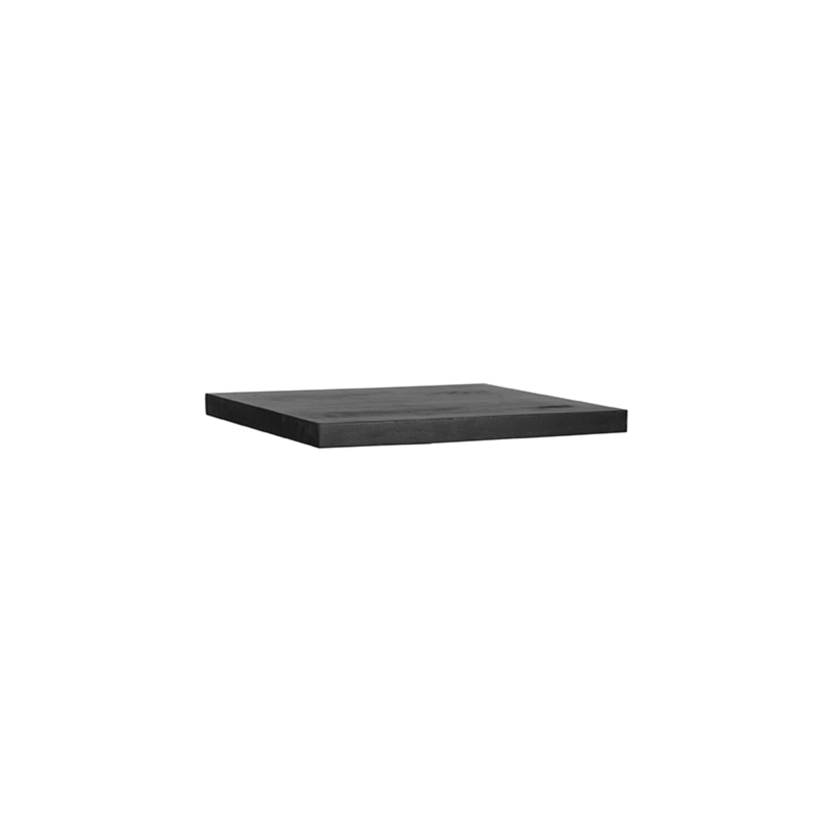 Eetkamertafel Tafelblad Straight Edge - Zwart - Mangohout - 70 cm Straight - LABEL51