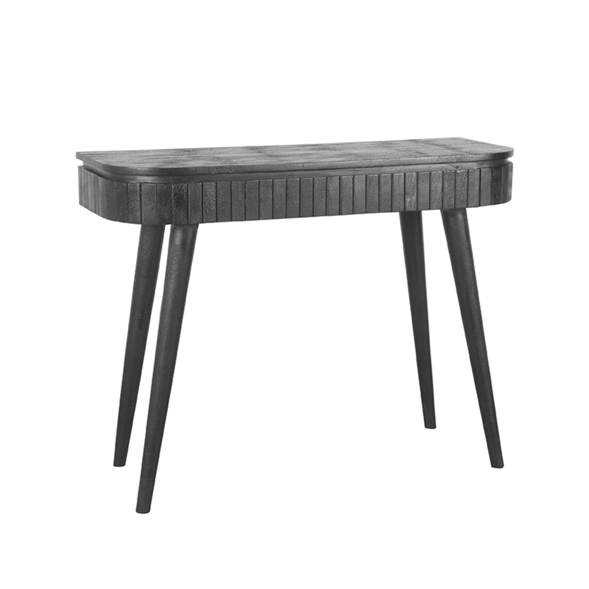 Bureau Nils - Zwart - Mangohout - 100 cm - LABEL51