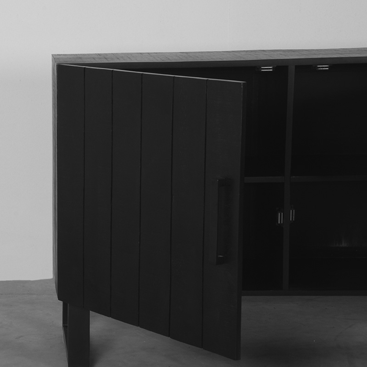 LABEL51 Dressoir Santos - Zwart - Mangohout