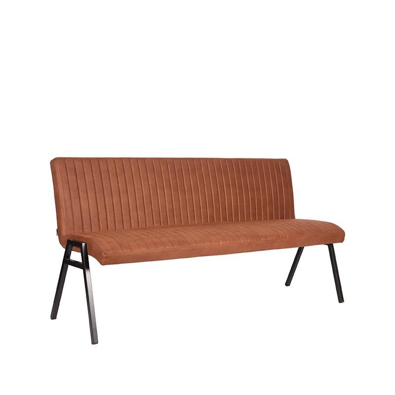 Eetkamerbank Matz - Microfiber - Cognac - 175 cm LABEL51