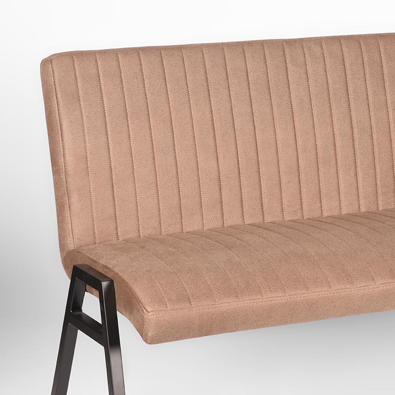 LABEL51 Eetkamerbank Matz - Stone - Microfiber - 145 cm