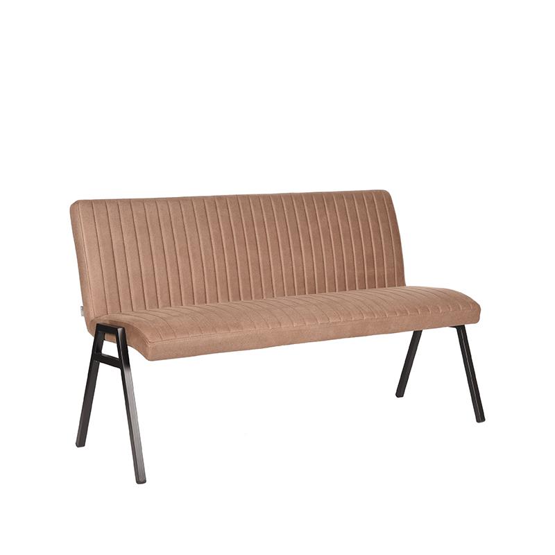 LABEL51 Eetkamerbank Matz - Stone - Microfiber - 145 cm