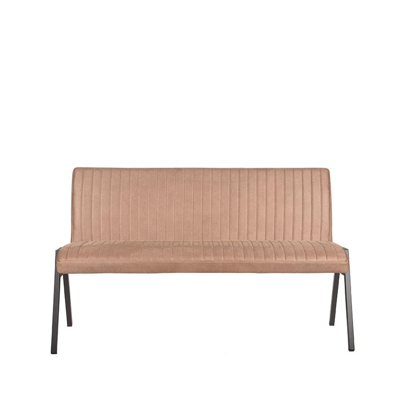 LABEL51 Eetkamerbank Matz - Stone - Microfiber - 145 cm