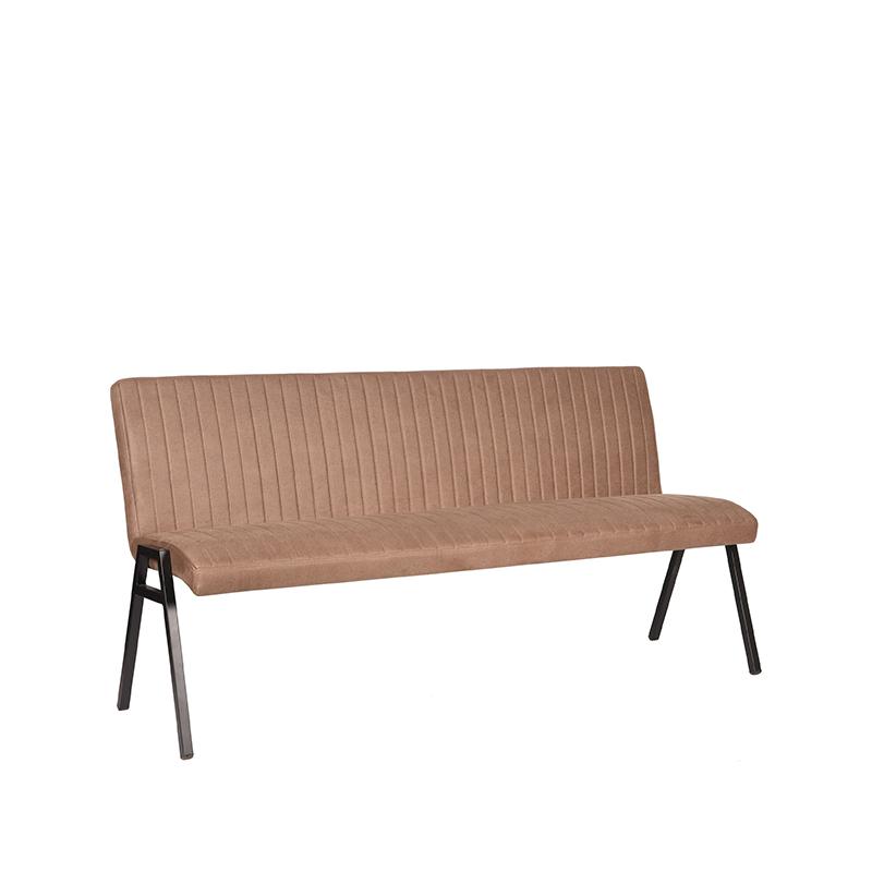 LABEL51 Eetkamerbank Matz - Stone - Microfiber - 175 cm