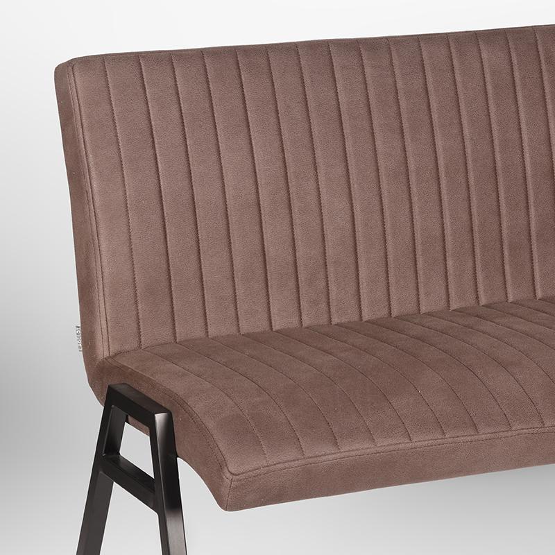 LABEL51 Eetkamerbank Matz - Truffel grijs - Microfiber - 145 cm