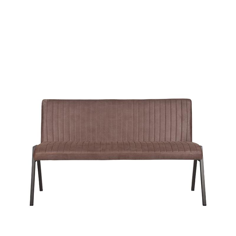 LABEL51 Eetkamerbank Matz - Truffel grijs - Microfiber - 145 cm