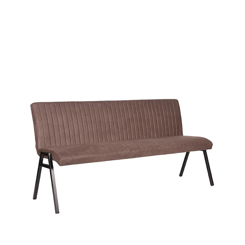 LABEL51 Eetkamerbank Matz - Truffel grijs - Microfiber - 175 cm