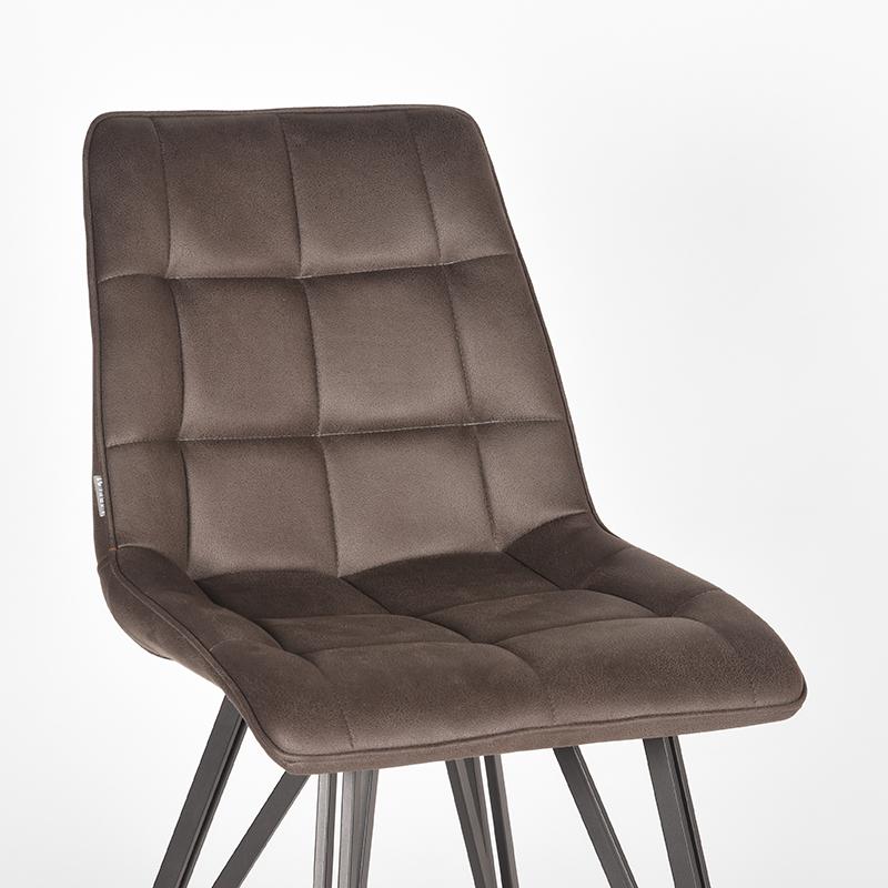 LABEL51 Eetkamerstoel Boaz - Antraciet - Microfiber