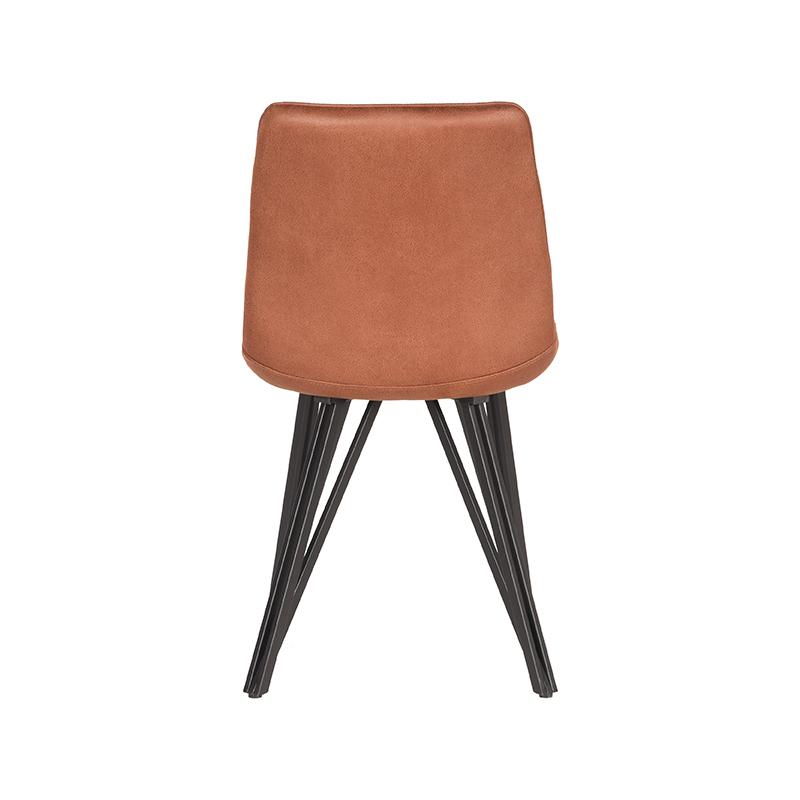 LABEL51 Eetkamerstoel Boaz - Cognac - Microfiber