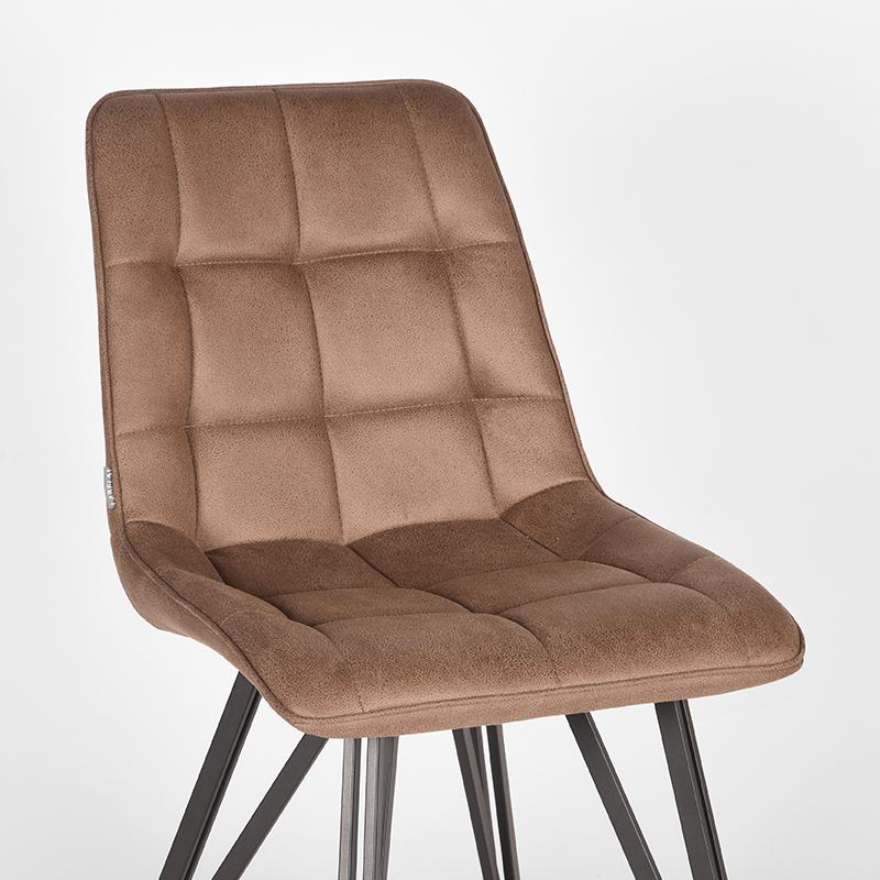 LABEL51 Eetkamerstoel Boaz - Stone - Microfiber