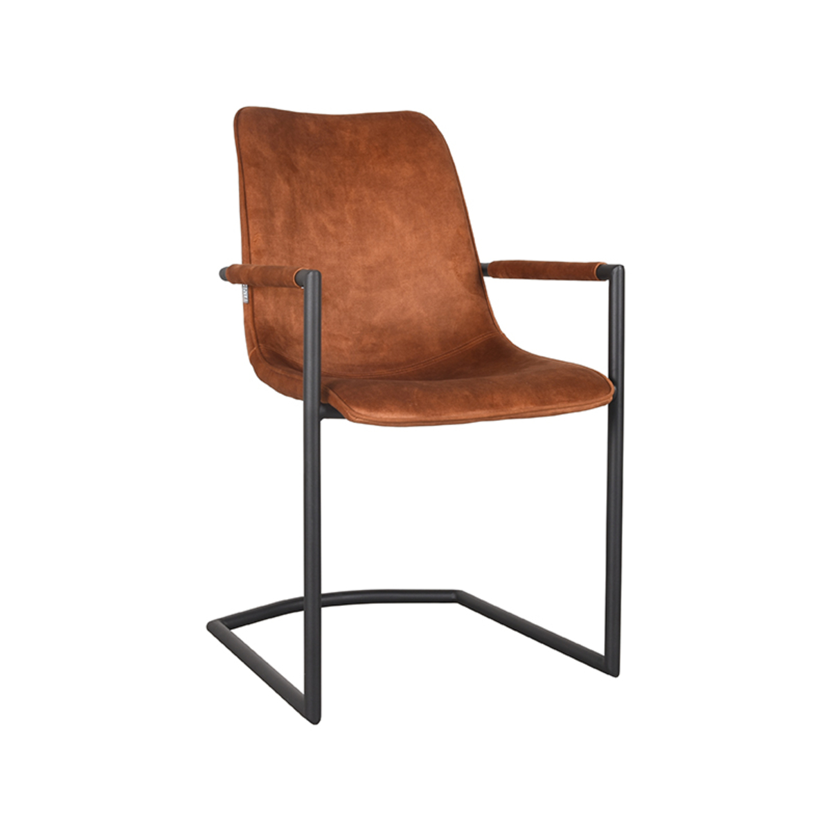 LABEL51 Eetkamerstoel Bodi - Oker - Velours