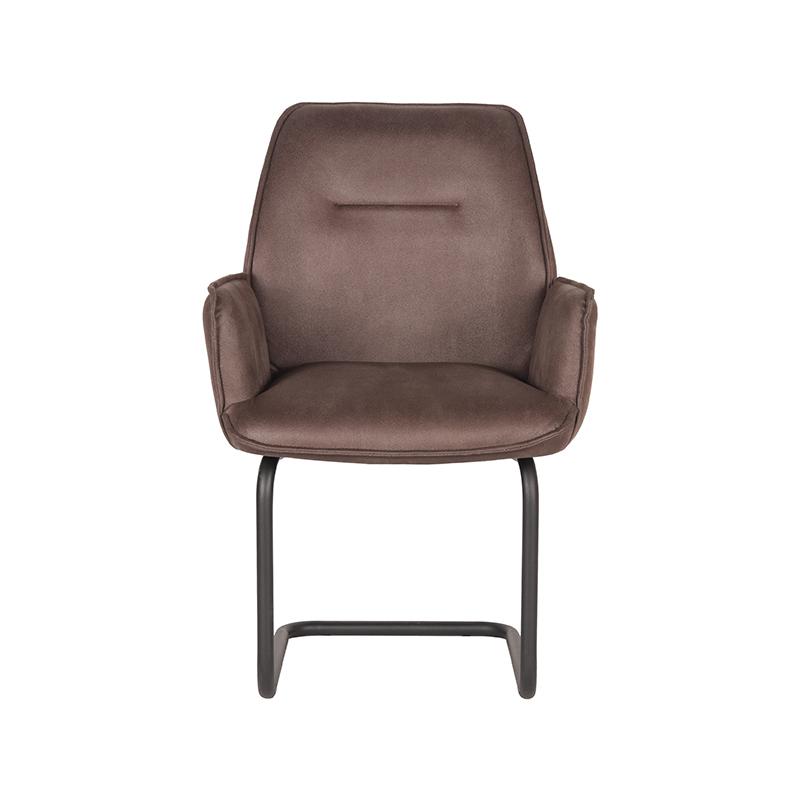 LABEL51 Eetkamerstoel Boet - Truffel grijs - Microfiber