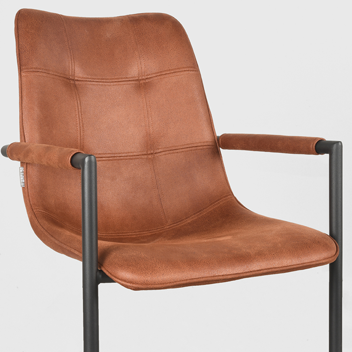 LABEL51 Eetkamerstoel Boyd - Cognac - Microfiber