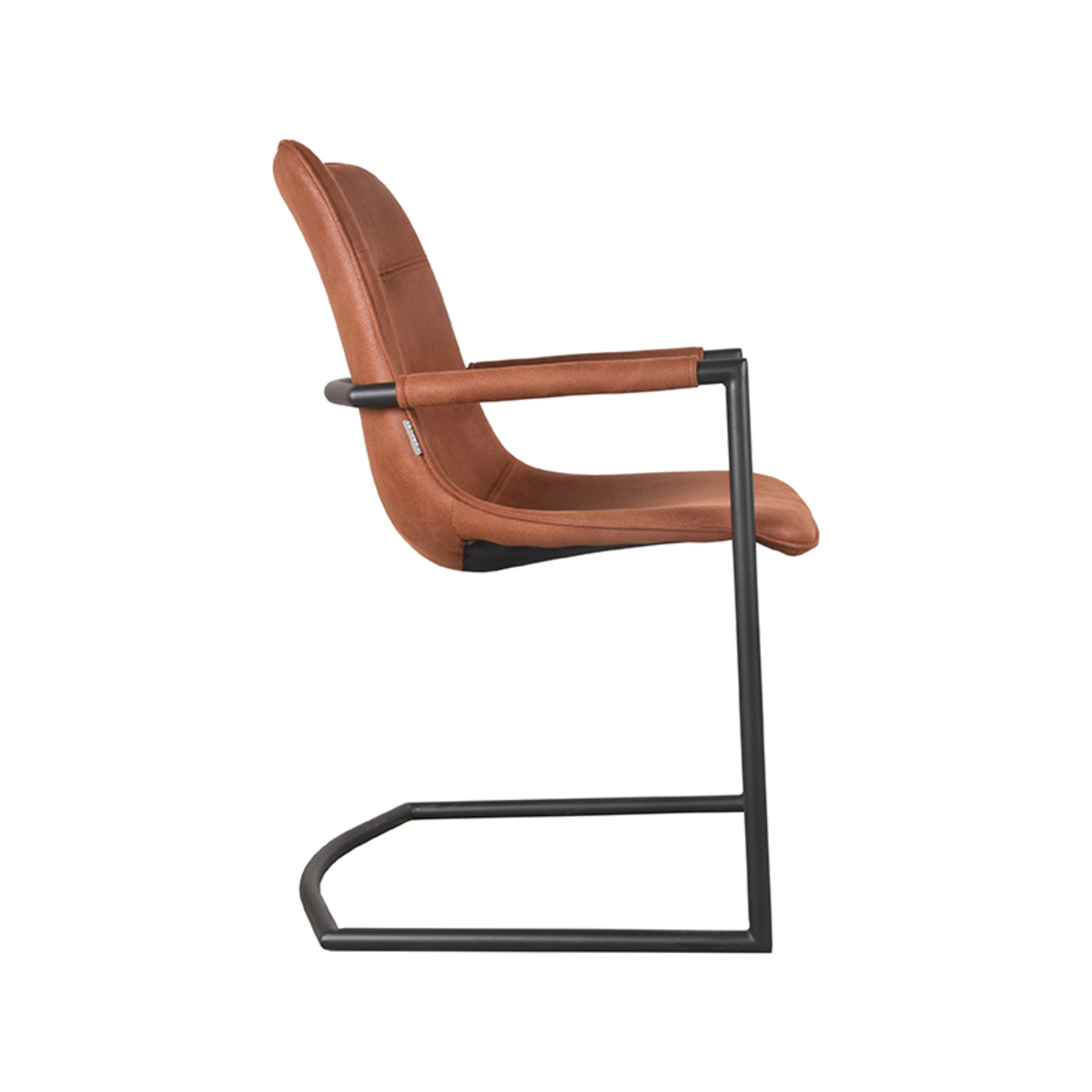 LABEL51 Eetkamerstoel Boyd - Cognac - Microfiber