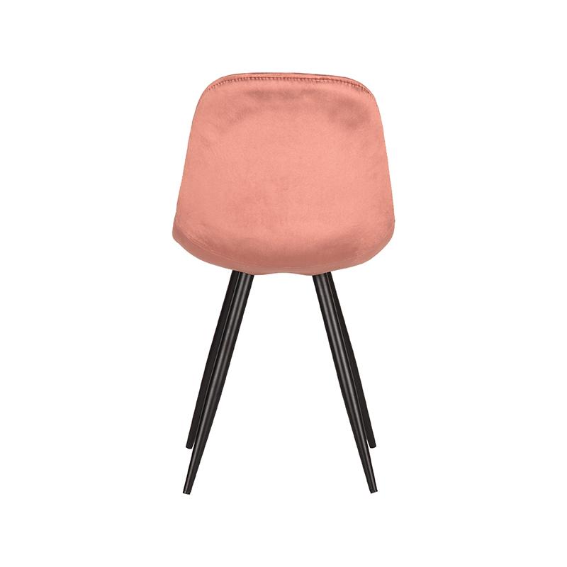 LABEL51 Eetkamerstoel Capri - Roze - Fluweel