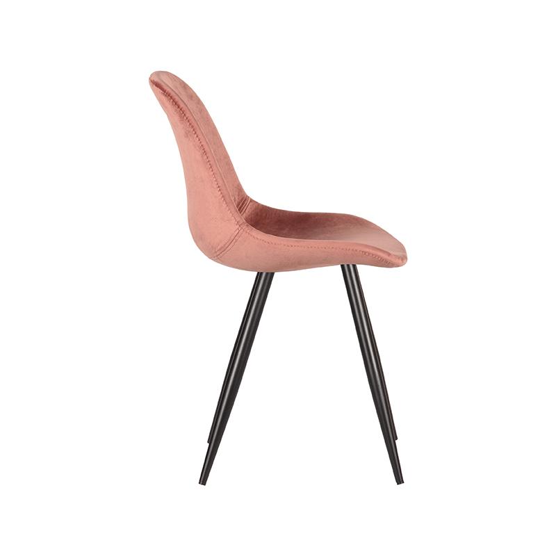 LABEL51 Eetkamerstoel Capri - Roze - Fluweel