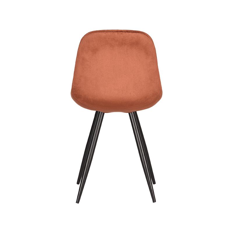 LABEL51 Eetkamerstoel Capri - Rust - Fluweel
