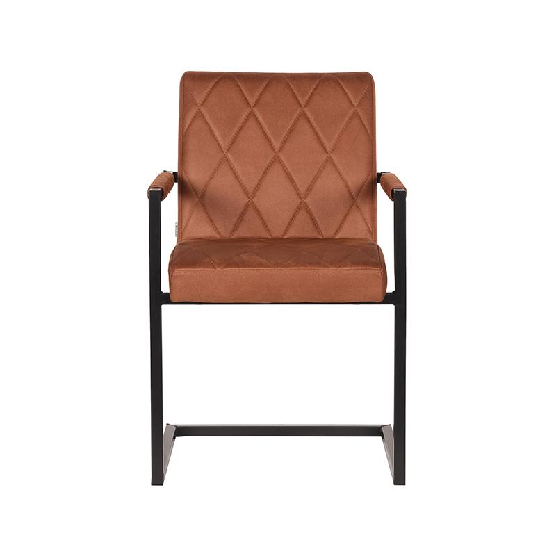 LABEL51 Eetkamerstoel Denmark - Cognac - Microfiber