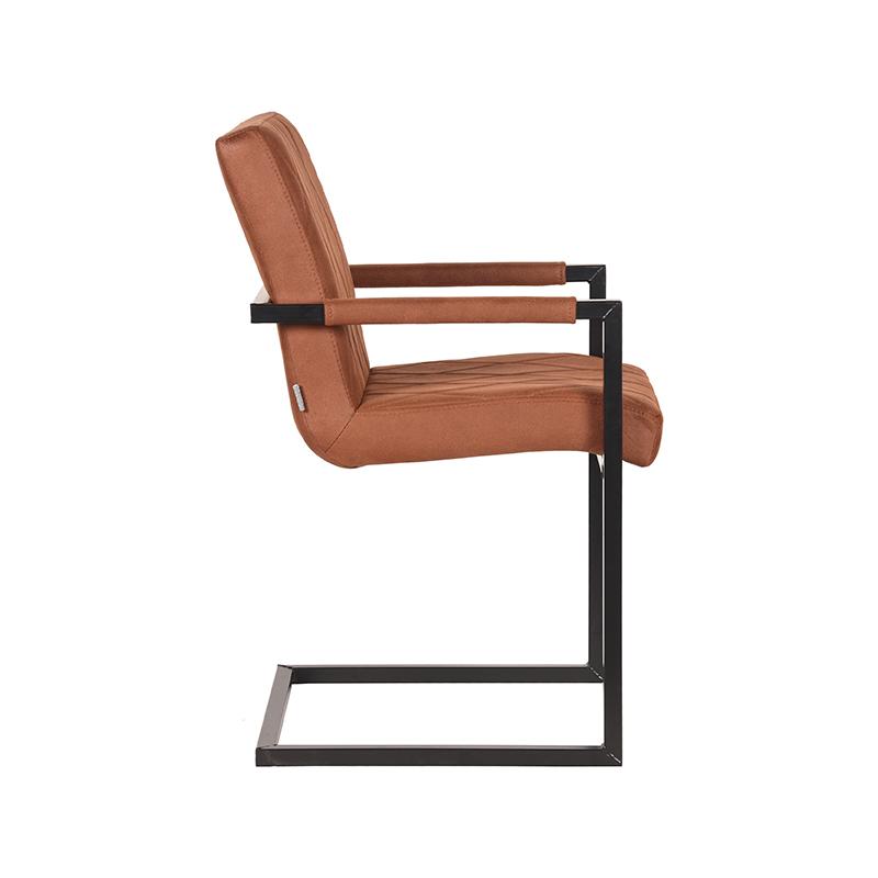 LABEL51 Eetkamerstoel Denmark - Cognac - Microfiber