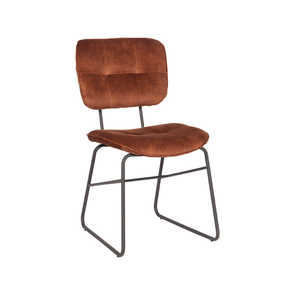 Eetkamerstoel Dez - Rust - Velours LABEL51