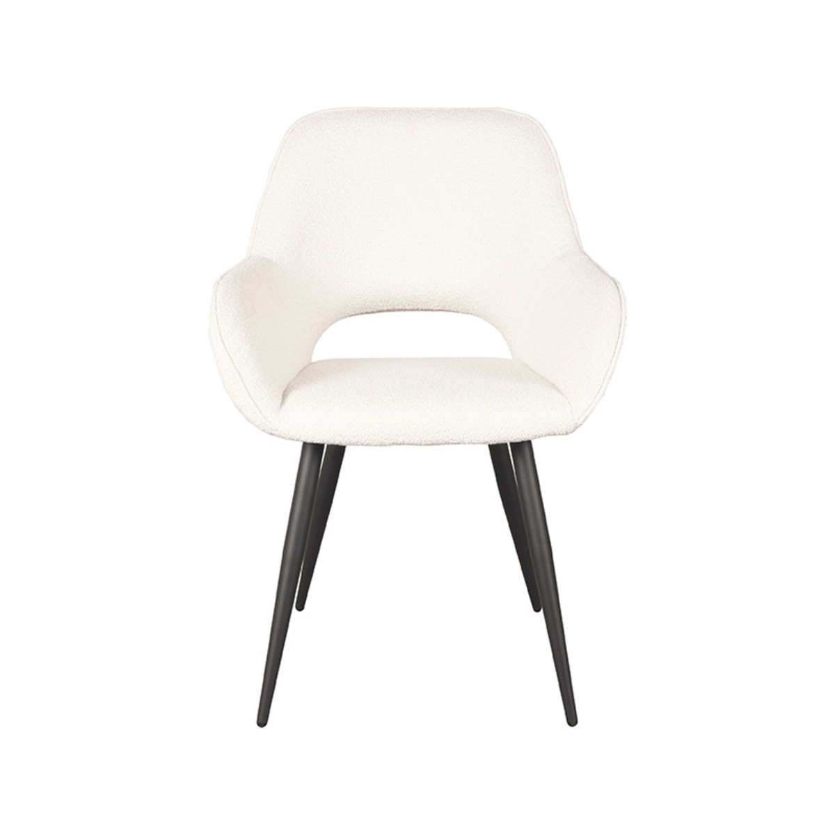 LABEL51 Eetkamerstoel Fer - Ivory - Boucle