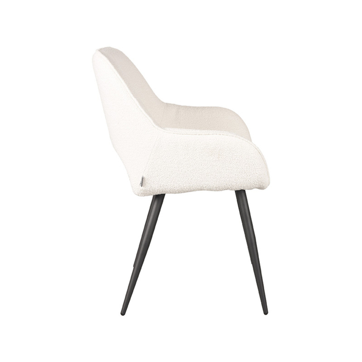 LABEL51 Eetkamerstoel Fer - Ivory - Boucle