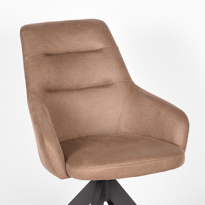 LABEL51 Eetkamerstoel Jace - Stone - Microfiber