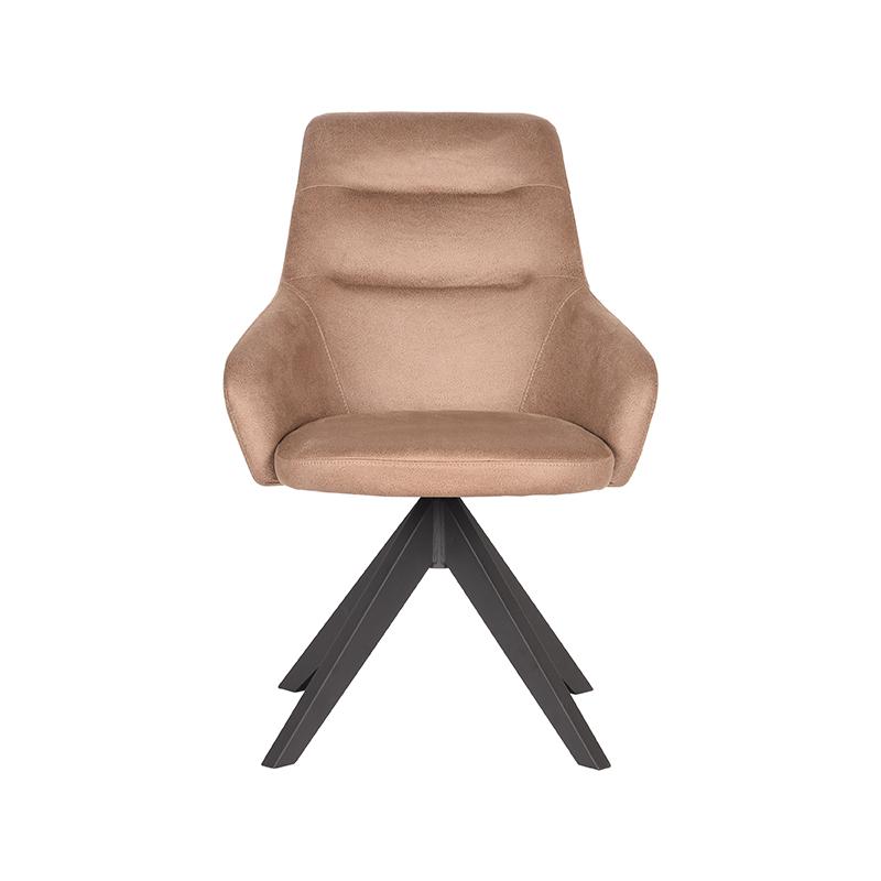 LABEL51 Eetkamerstoel Jace - Stone - Microfiber