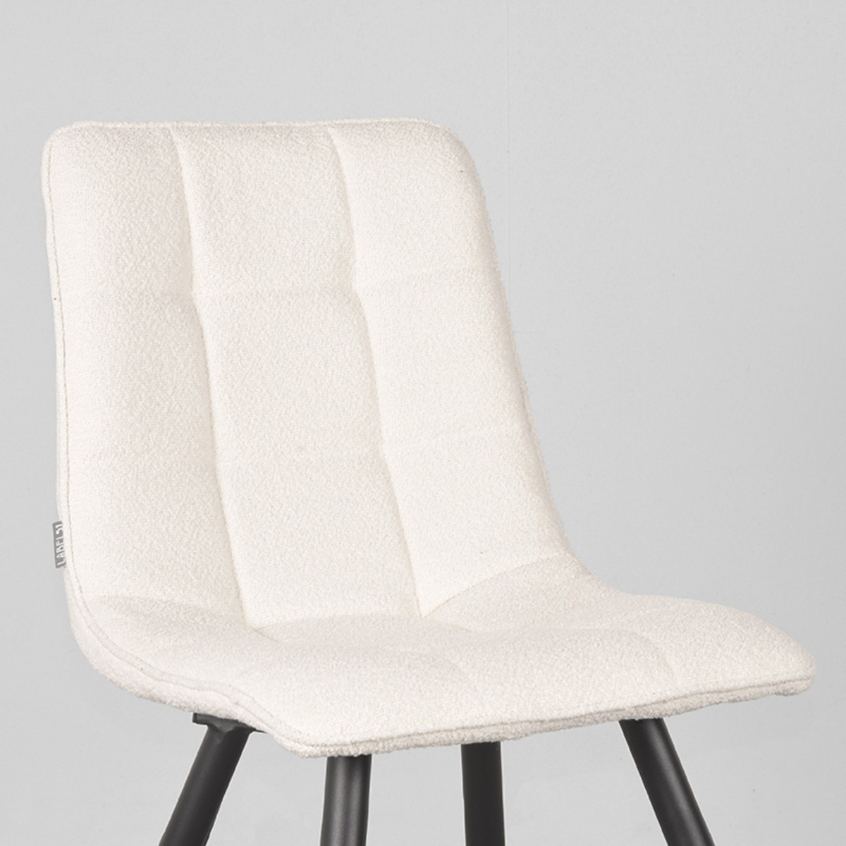 LABEL51 Eetkamerstoel Jelt - Ivory - Boucle