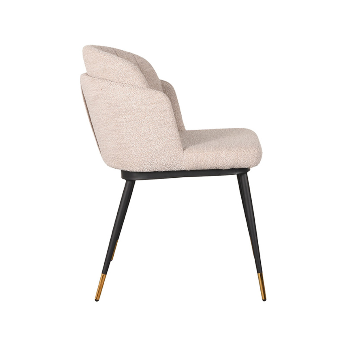 LABEL51 Eetkamerstoel Loed - Naturel - Boucle