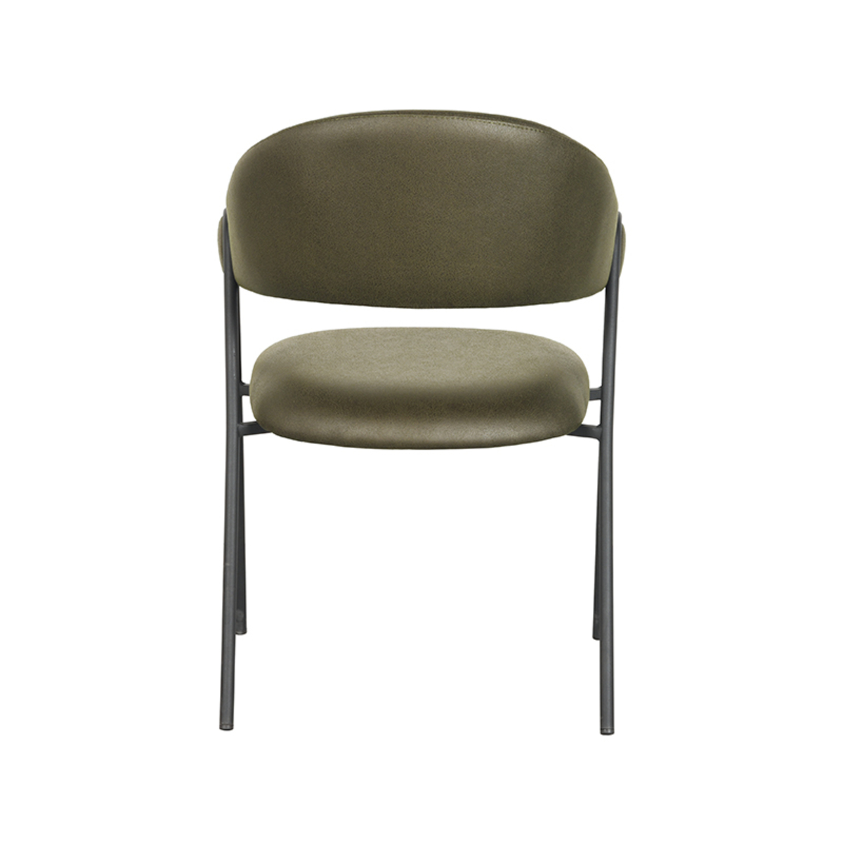 LABEL51 Eetkamerstoel Lowen - Army green - Microfiber