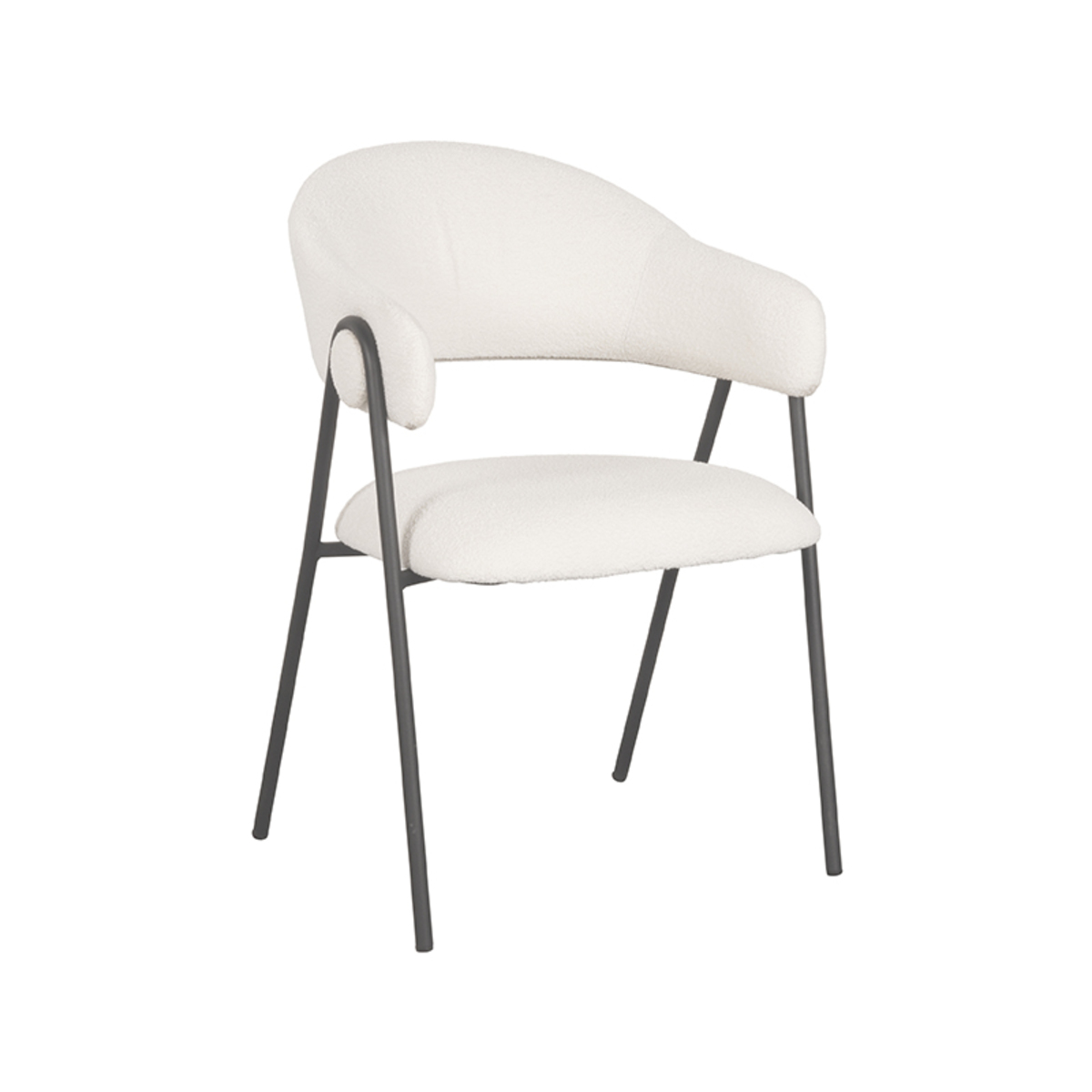LABEL51 Eetkamerstoel Lowen - Ivory - Boucle