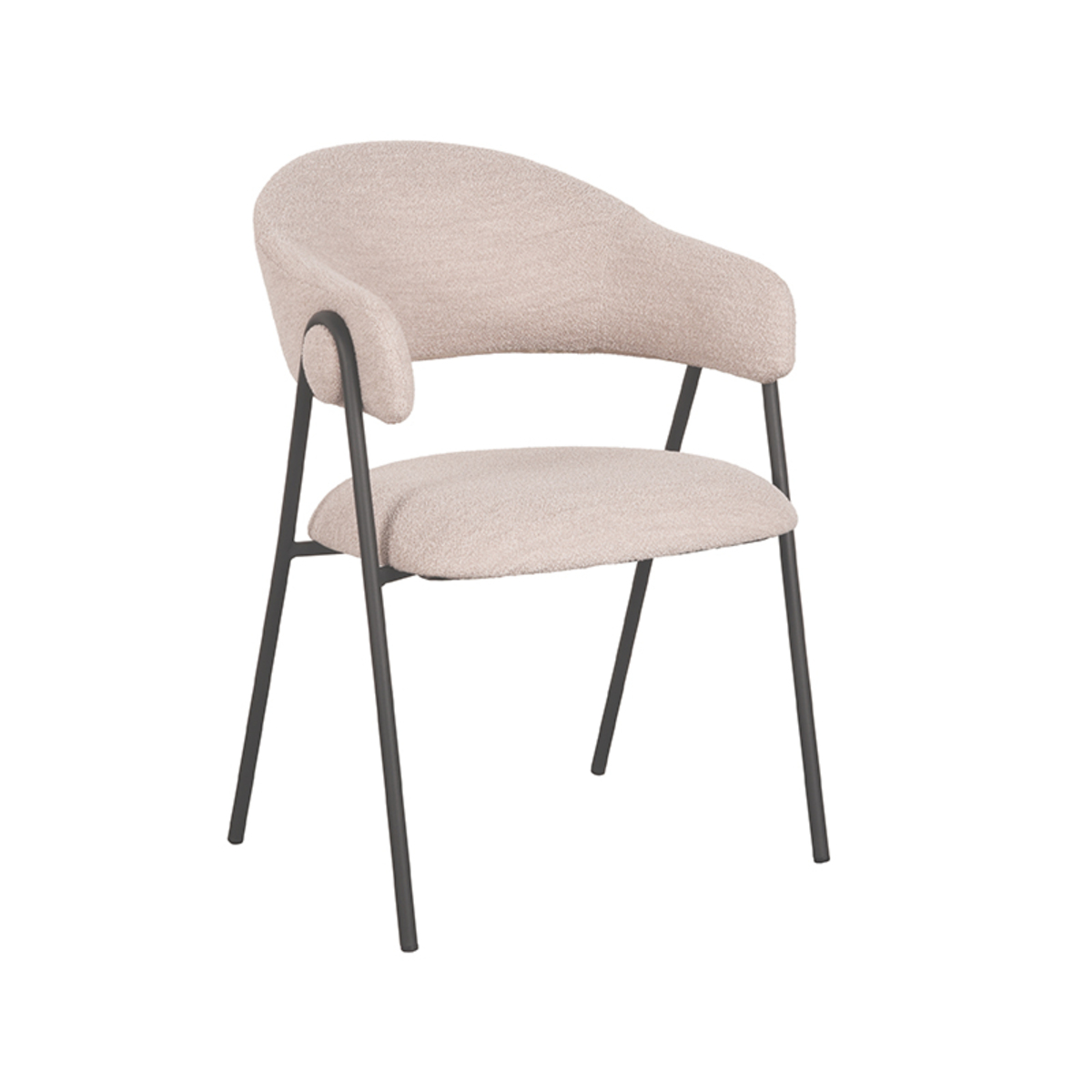Eetkamerstoel Lowen - Naturel - Boucle LABEL51