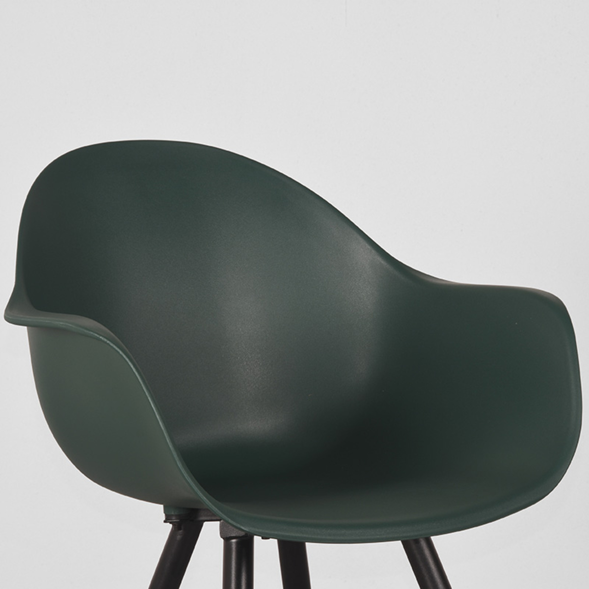 LABEL51 Eetkamerstoel Luca - Groen - Kunststof
