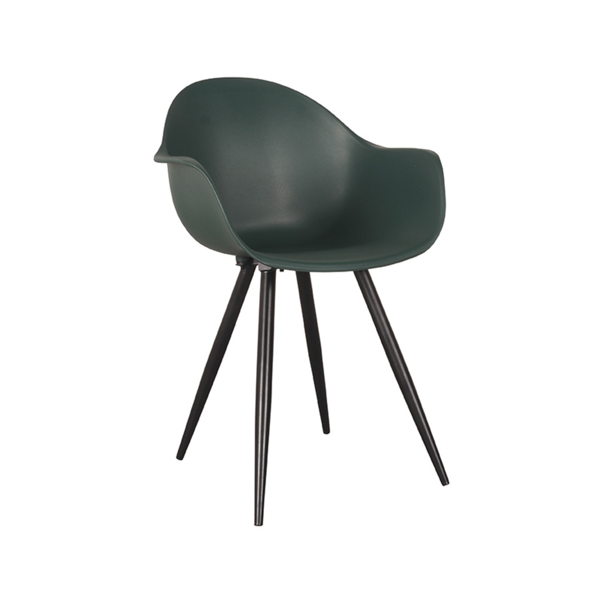 LABEL51 Eetkamerstoel Luca - Groen - Kunststof