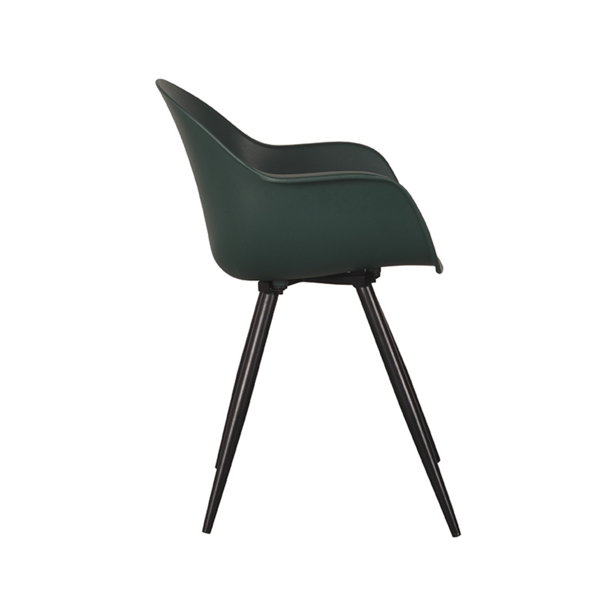 LABEL51 Eetkamerstoel Luca - Groen - Kunststof