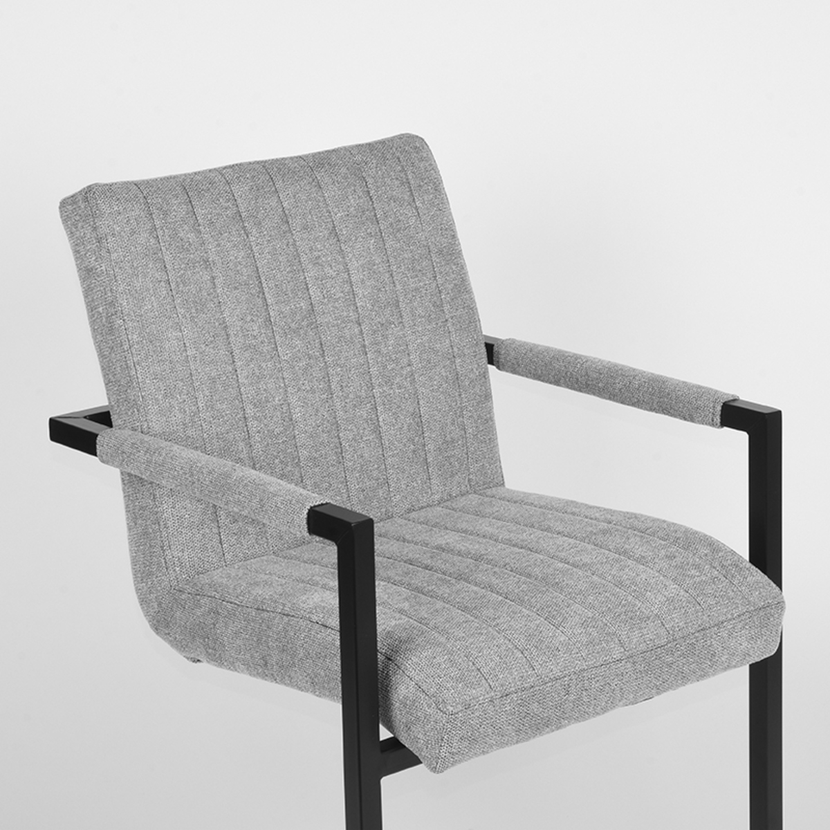LABEL51 Eetkamerstoel Milo - Zinc - Weave