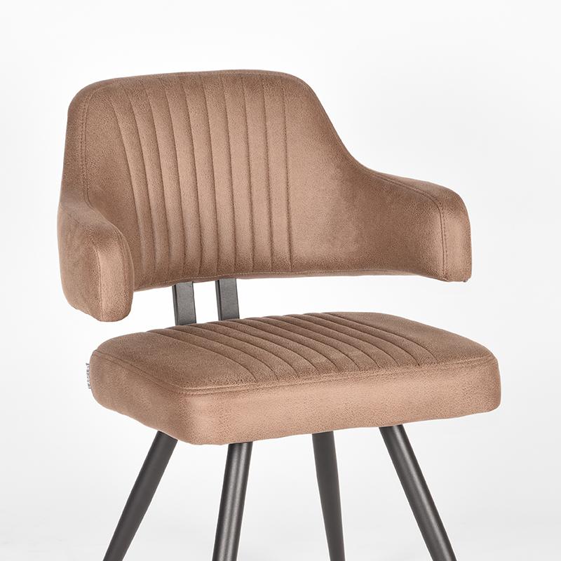 LABEL51 Eetkamerstoel Olav - Stone - Microfiber