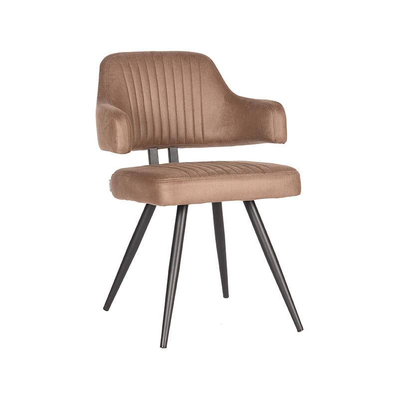 LABEL51 Eetkamerstoel Olav - Stone - Microfiber