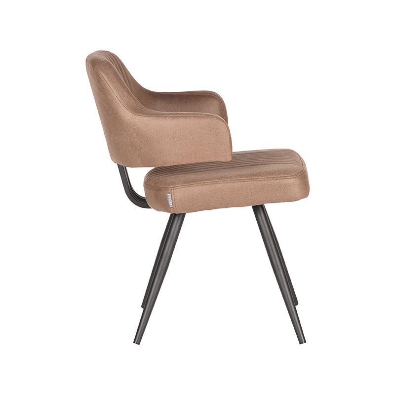 LABEL51 Eetkamerstoel Olav - Stone - Microfiber