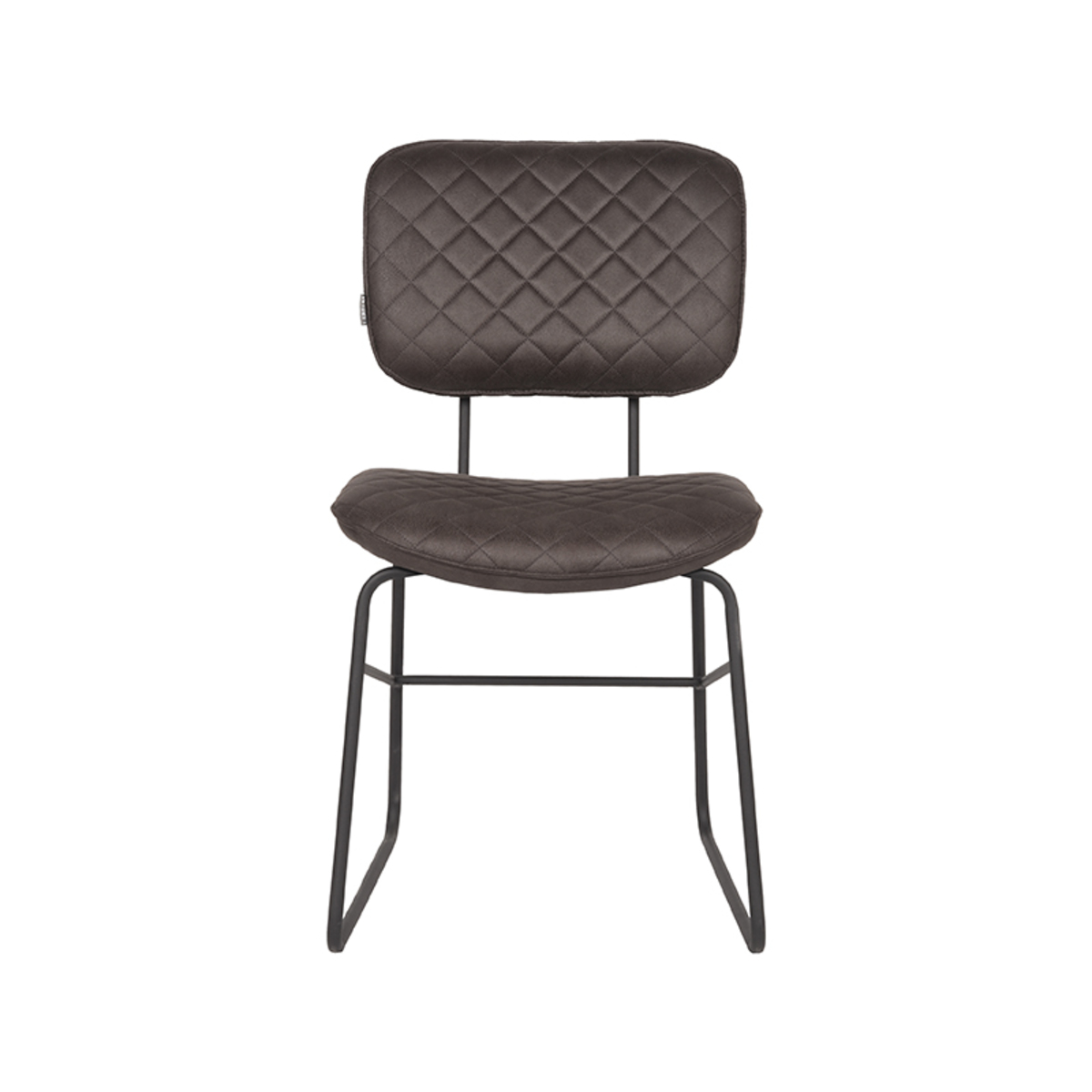 LABEL51 Eetkamerstoel Sev - Antraciet - Microfiber