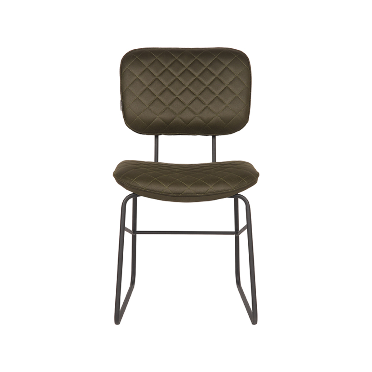 LABEL51 Eetkamerstoel Sev - Army green - Microfiber