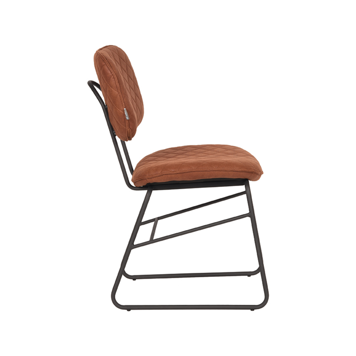 LABEL51 Eetkamerstoel Sev - Cognac - Microfiber