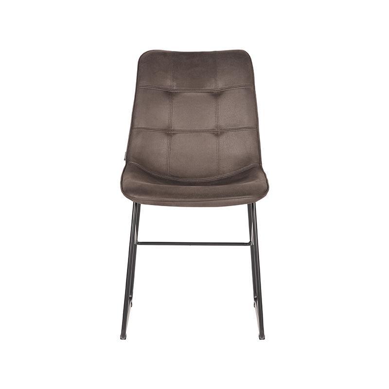 LABEL51 Eetkamerstoel Slim - Antraciet - Microfiber