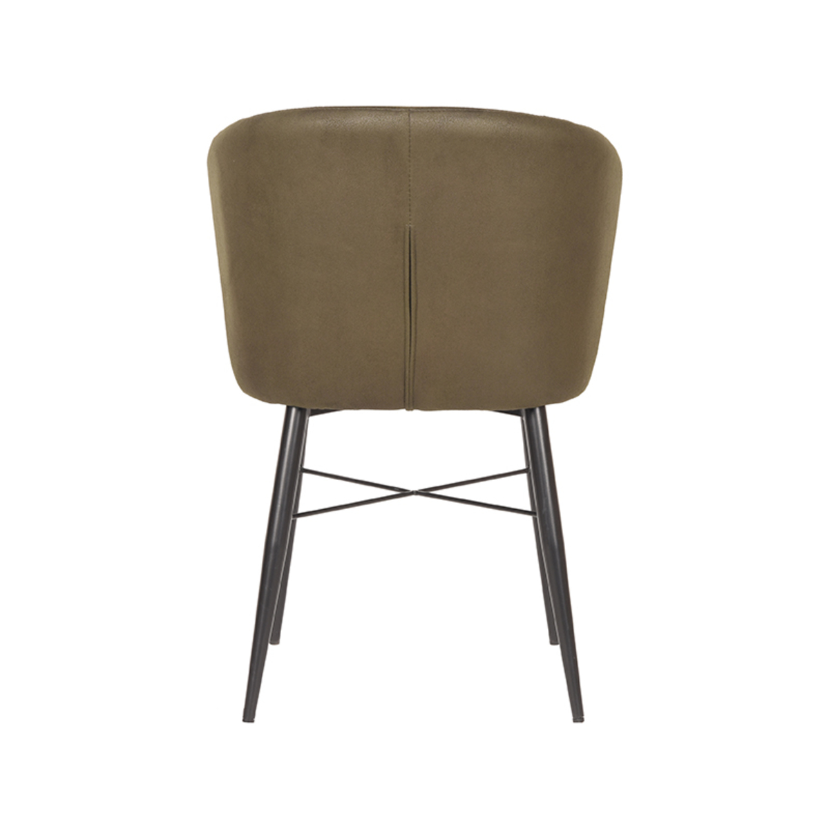 LABEL51 Eetkamerstoel Wave - Army green - Microfiber