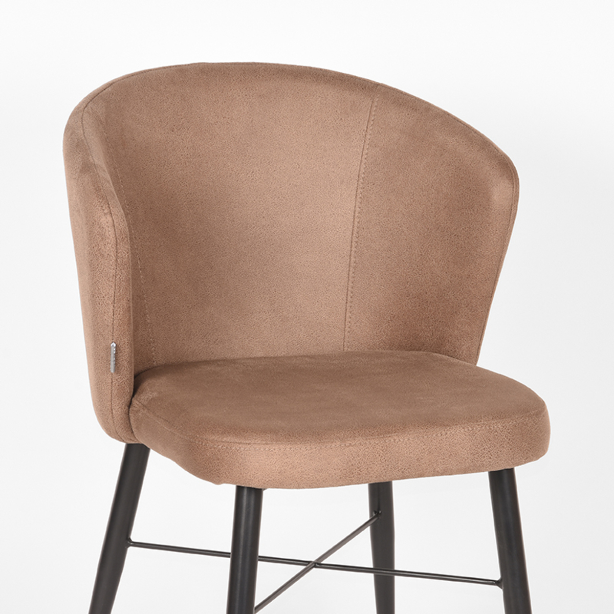 LABEL51 Eetkamerstoel Wave - Stone - Microfiber
