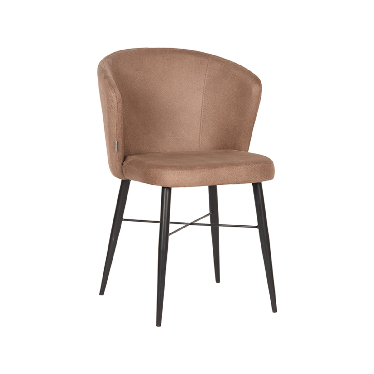 LABEL51 Eetkamerstoel Wave - Stone - Microfiber