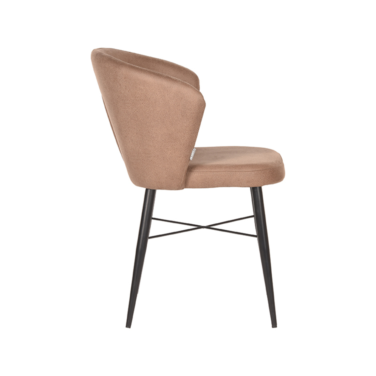 LABEL51 Eetkamerstoel Wave - Stone - Microfiber